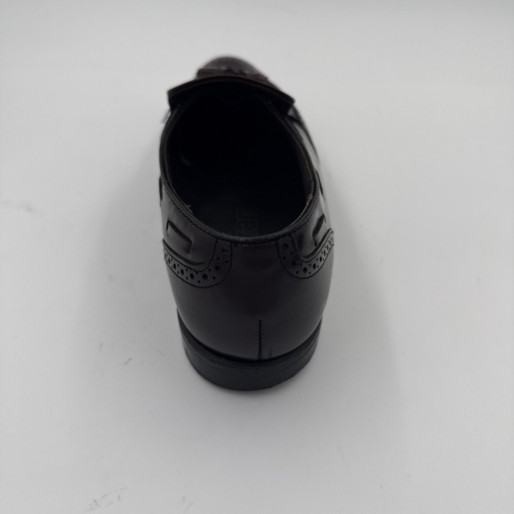 Dexter Mens 10.5 Burgundy Leather‎ Tassel Loafer Shoes Wingtip Brogue Design - Picture 5 of 13